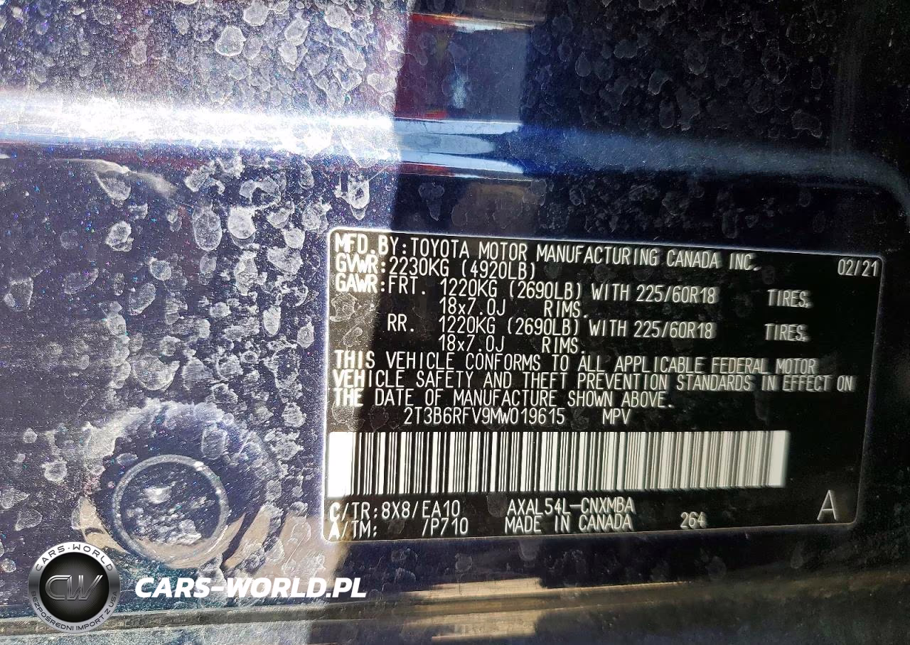 2021 Toyota Rav4 Hybrid Xle Premium VIN:2T3B6RFV9MW019615 - 14