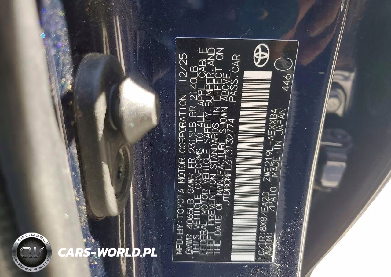 2026 Toyota Corolla Hybrid Xle VIN:JTDBCMFE6T3132774 - 12