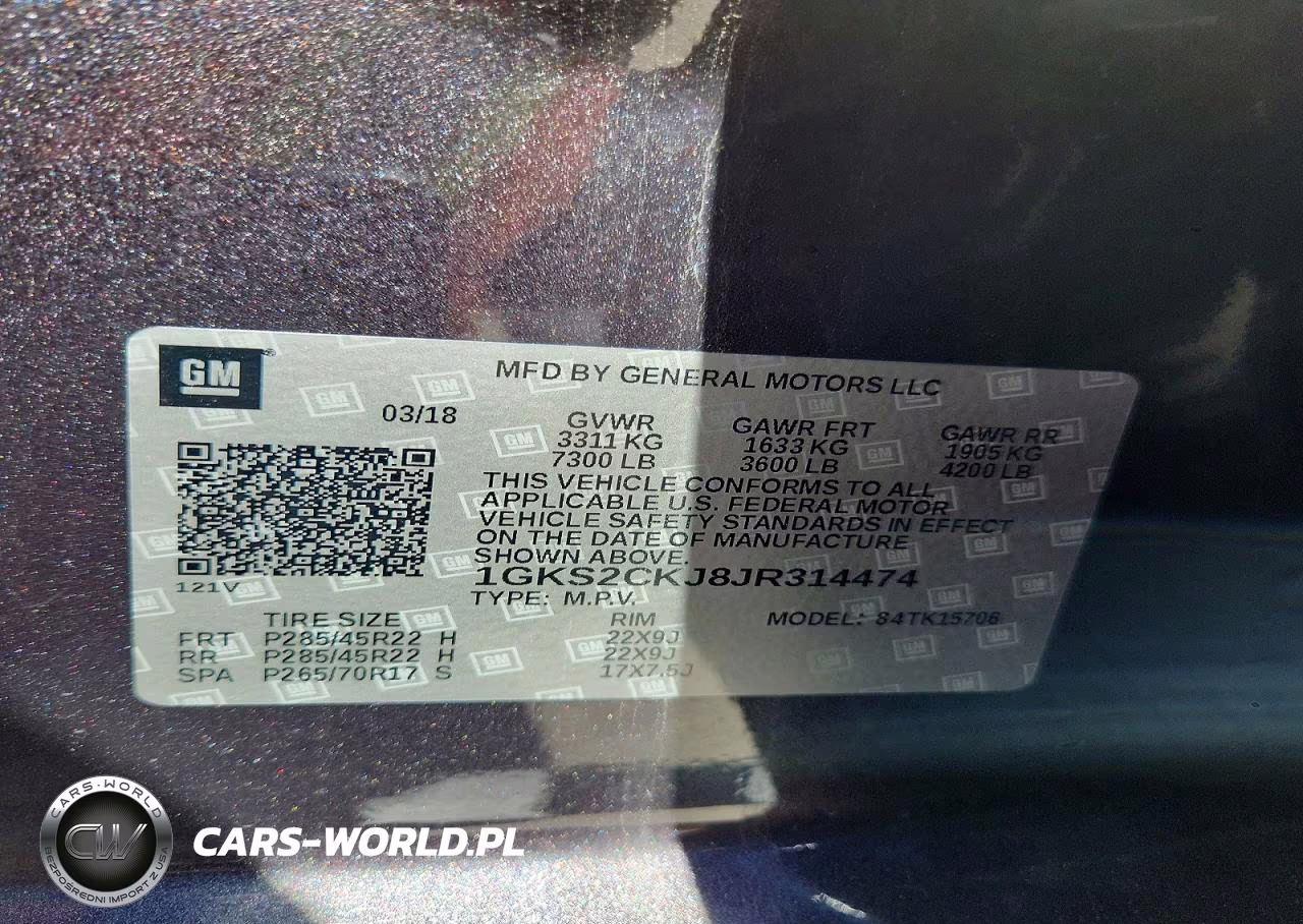 2018 GMC Yukon Denali VIN:1GKS2CKJ8JR314474 - 13