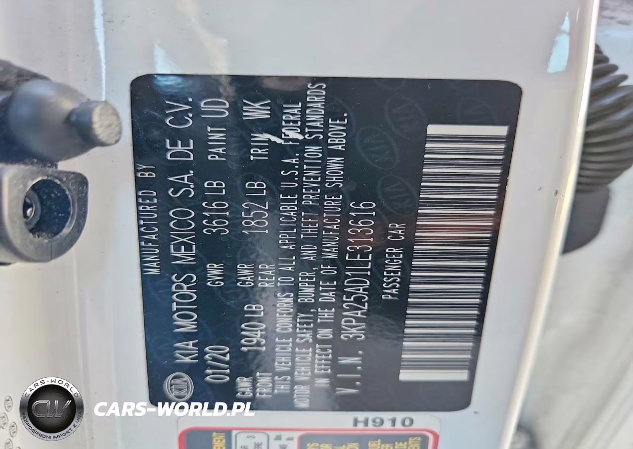 2020 Kia Rio 5-Door S VIN:3KPA25AD1LE313616 - 13