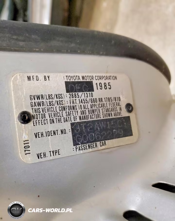 1986 Toyota Mr2 Base VIN:JT2AW15C1G0062229 - 12