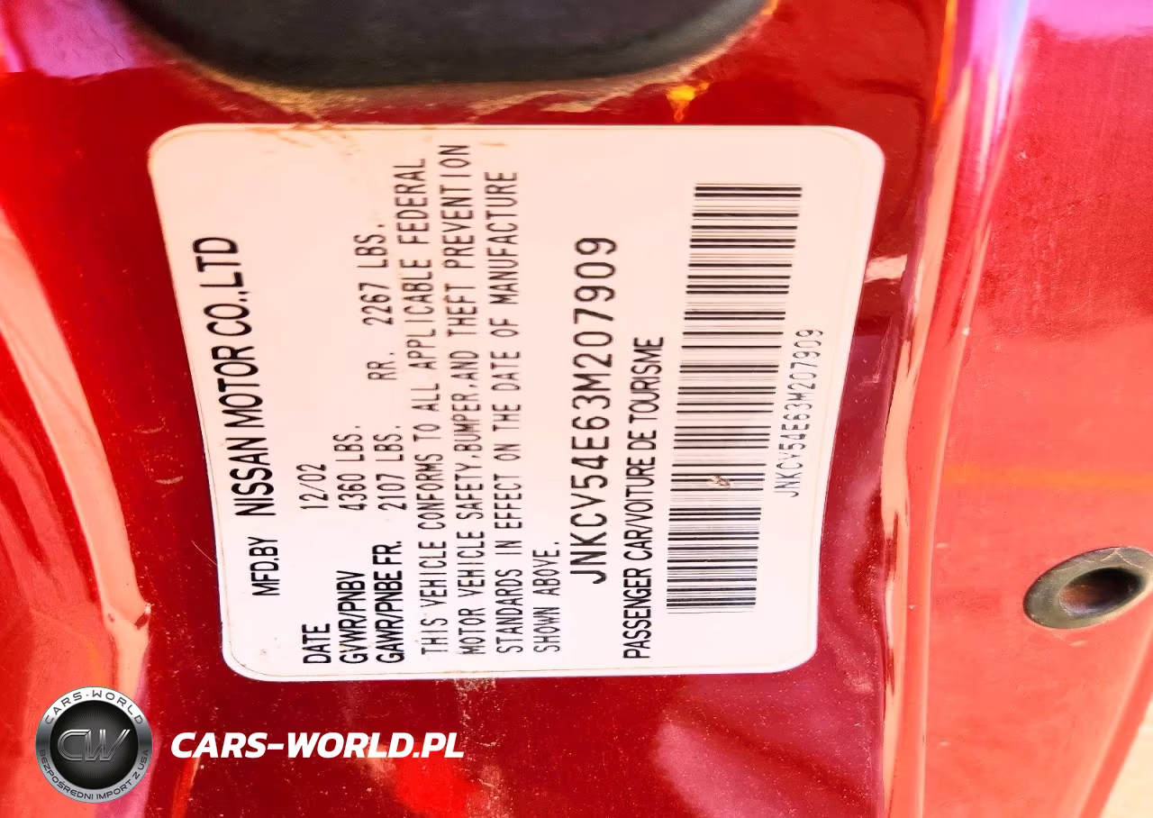 2003 Infiniti G35 Base VIN:JNKCV54E63M207909 - 12
