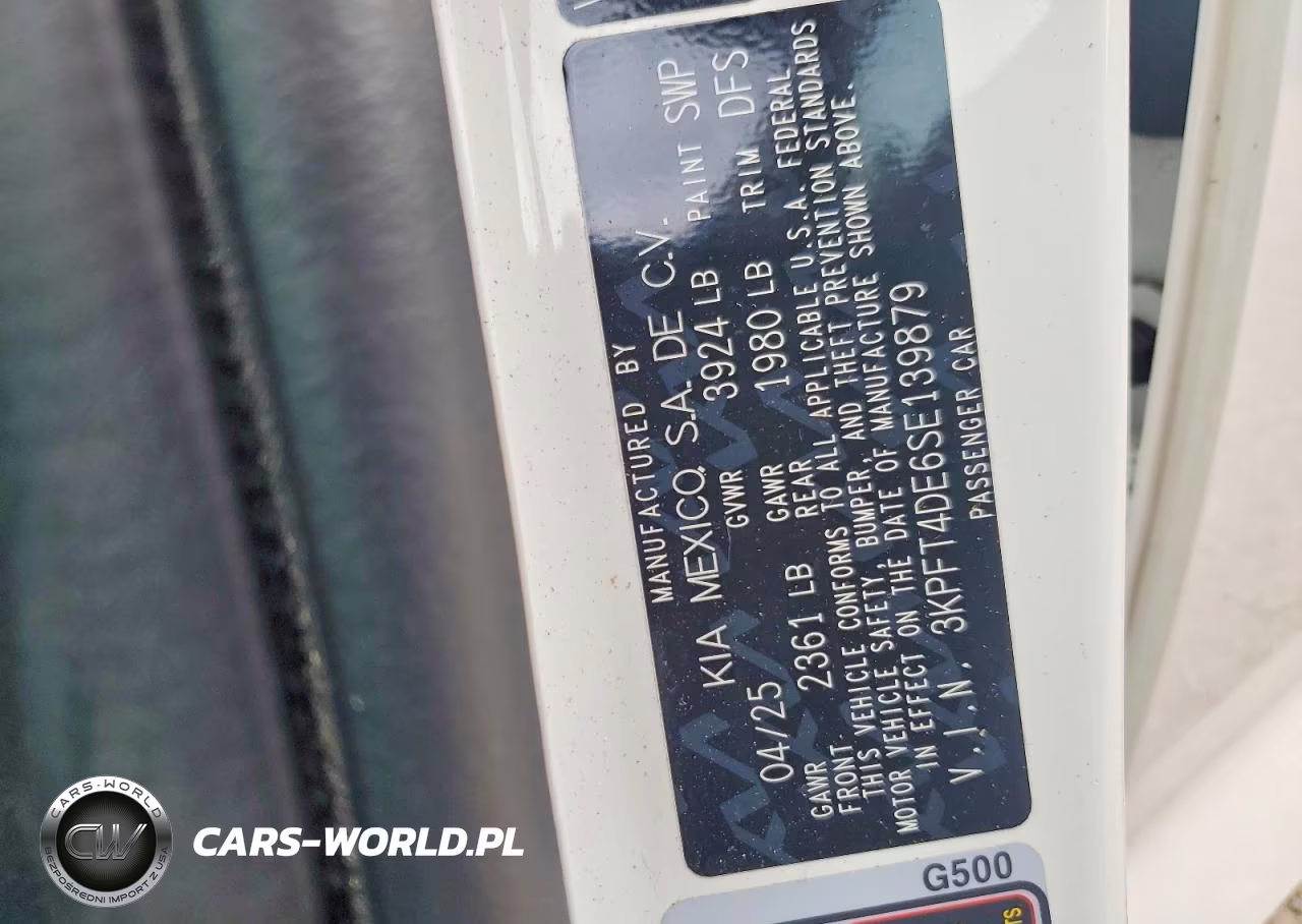2025 Kia K4 Lxs VIN:3KPFT4DE6SE139879 - 12