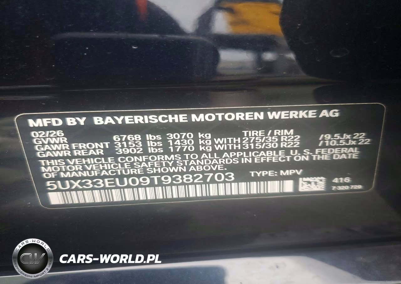 2026 BMW X5 M60I VIN:5UX33EU09T9382703 - 13