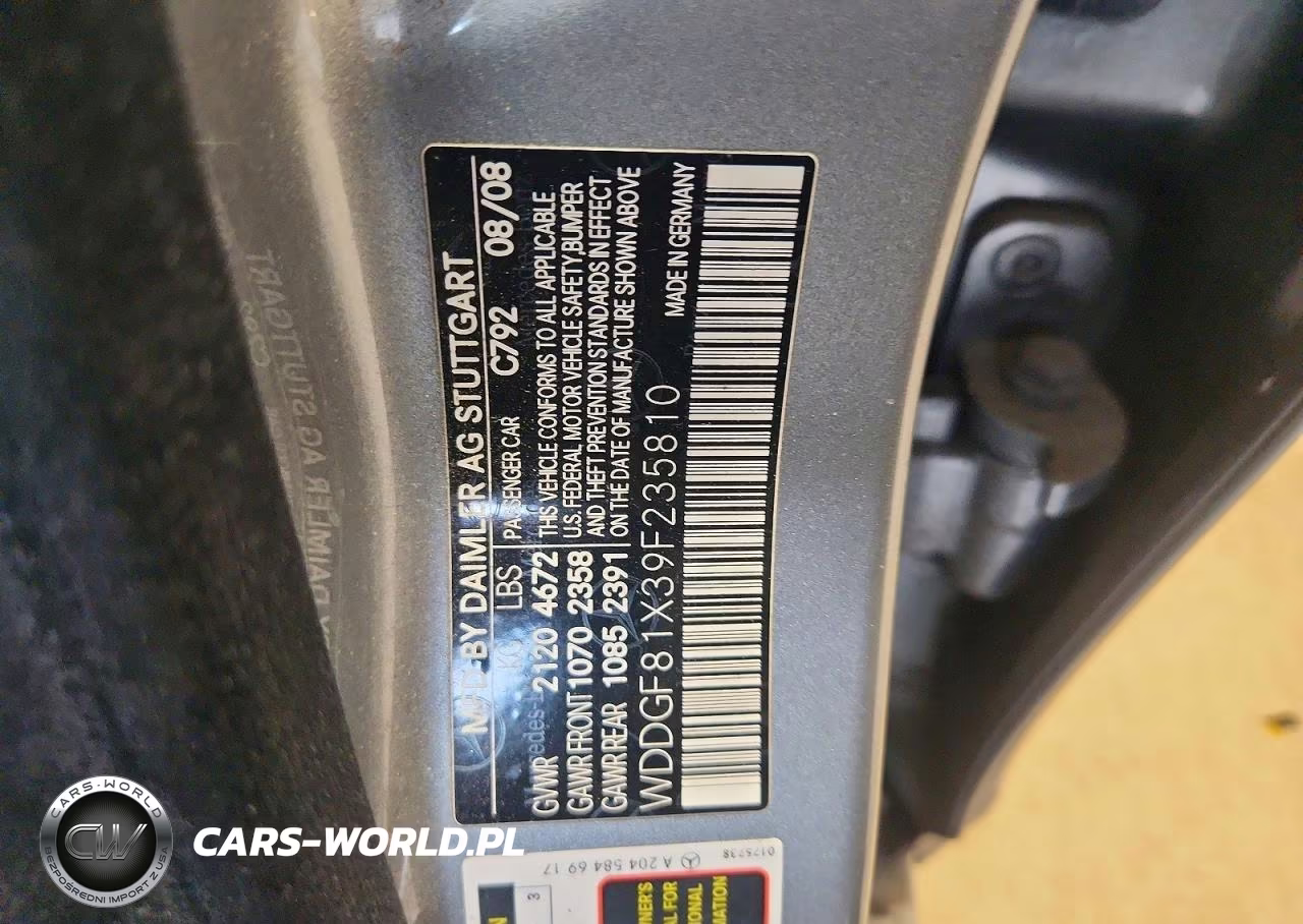 2009 Mercedes-Benz C 300 4Matic VIN:WDDGF81X39F235810 - 12