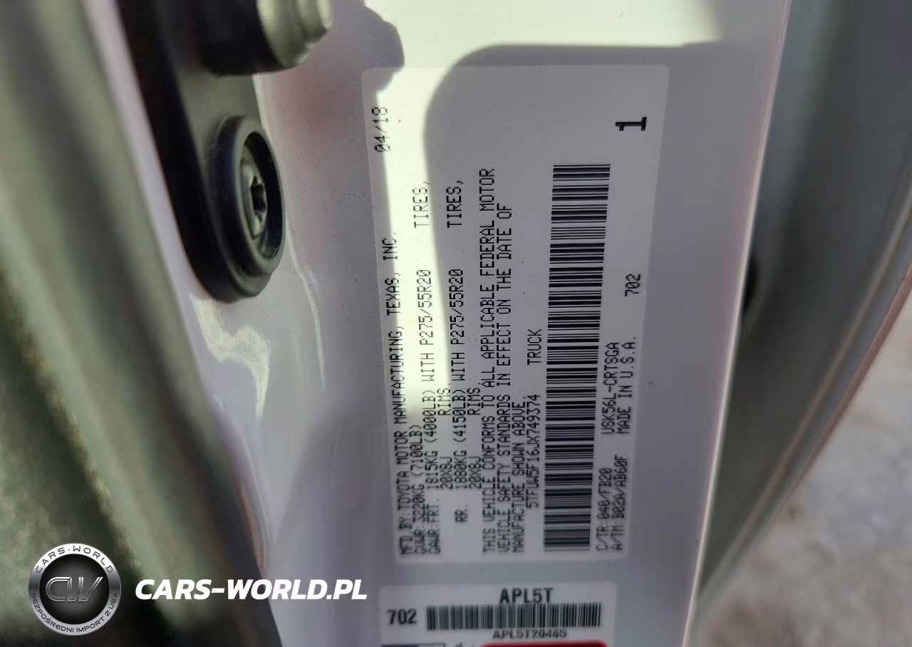 2018 Toyota Tundra Sr5 VIN:5TFUW5F16JX749374 - 12