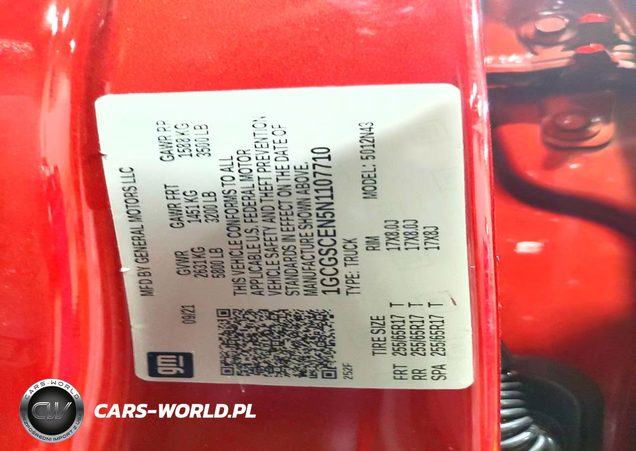 2022 Chevrolet Colorado Lt VIN:1GCGSCEN5N1107710 - 12