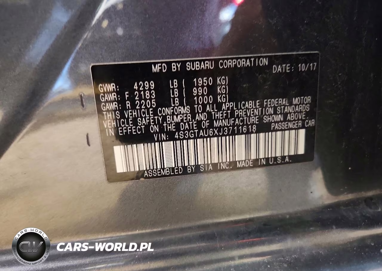 2018 Subaru Impreza Limited VIN:4S3GTAU6XJ3711618 - 12