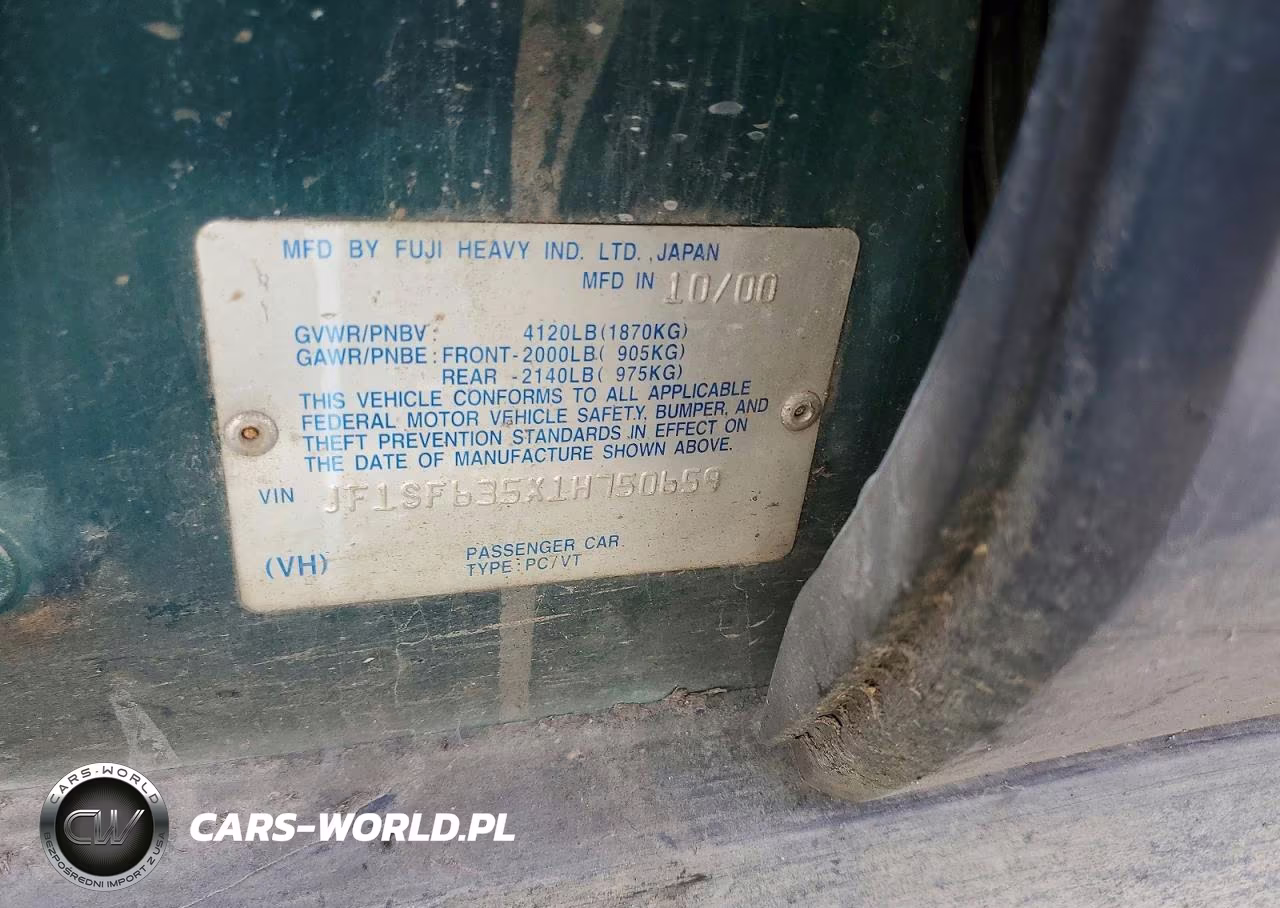 2001 Subaru Forester L VIN:JF1SF635X1H750659 - 13