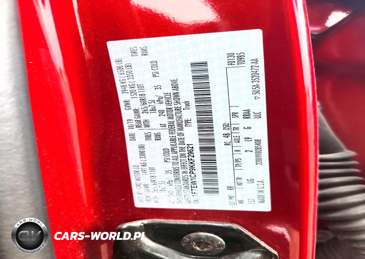 2019 Ford F150 Supercrew VIN:1FTEW1CP9KKF29621 - 13