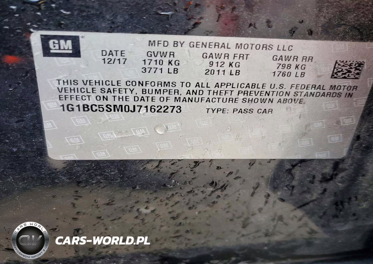 2018 Chevrolet Cruze Ls VIN:1G1BC5SM0J7162273 - 12