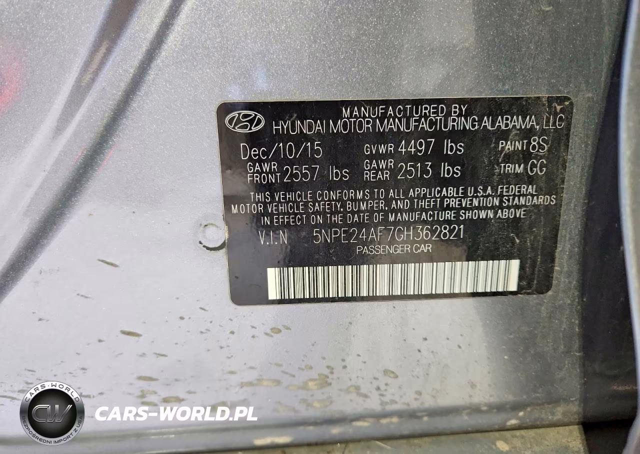 2016 Hyundai Sonata Se VIN:5NPE24AF7GH362821 - 13