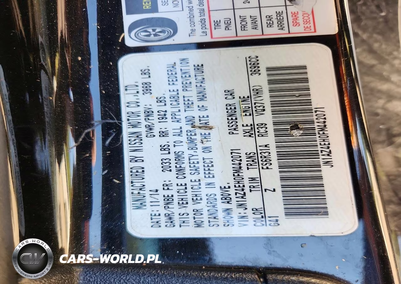 2015 Nissan 370Z Nismo Tech VIN:JN1AZ4EH0FM442071 - 13