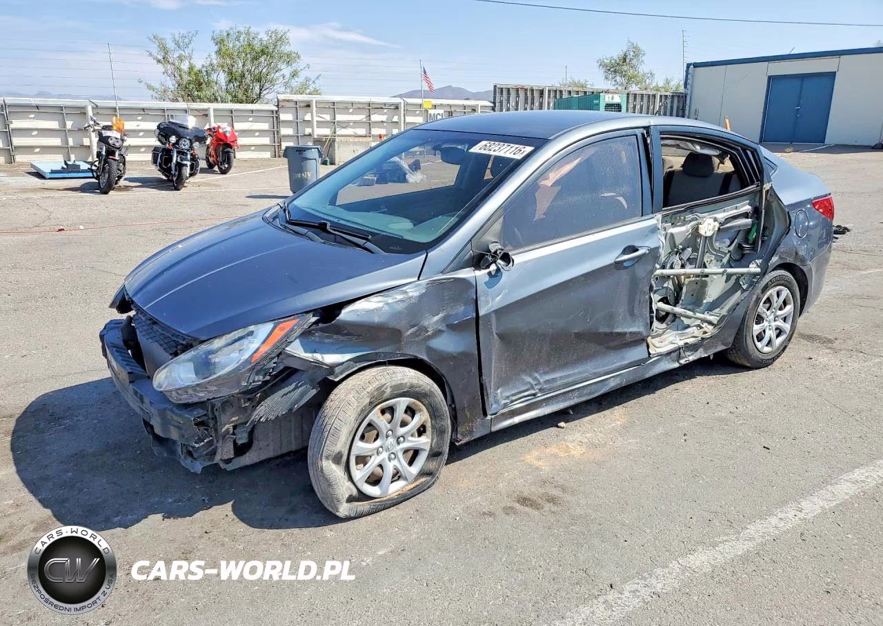 2012 Hyundai Accent Gls VIN:KMHCT4AE1CU229804 - 1