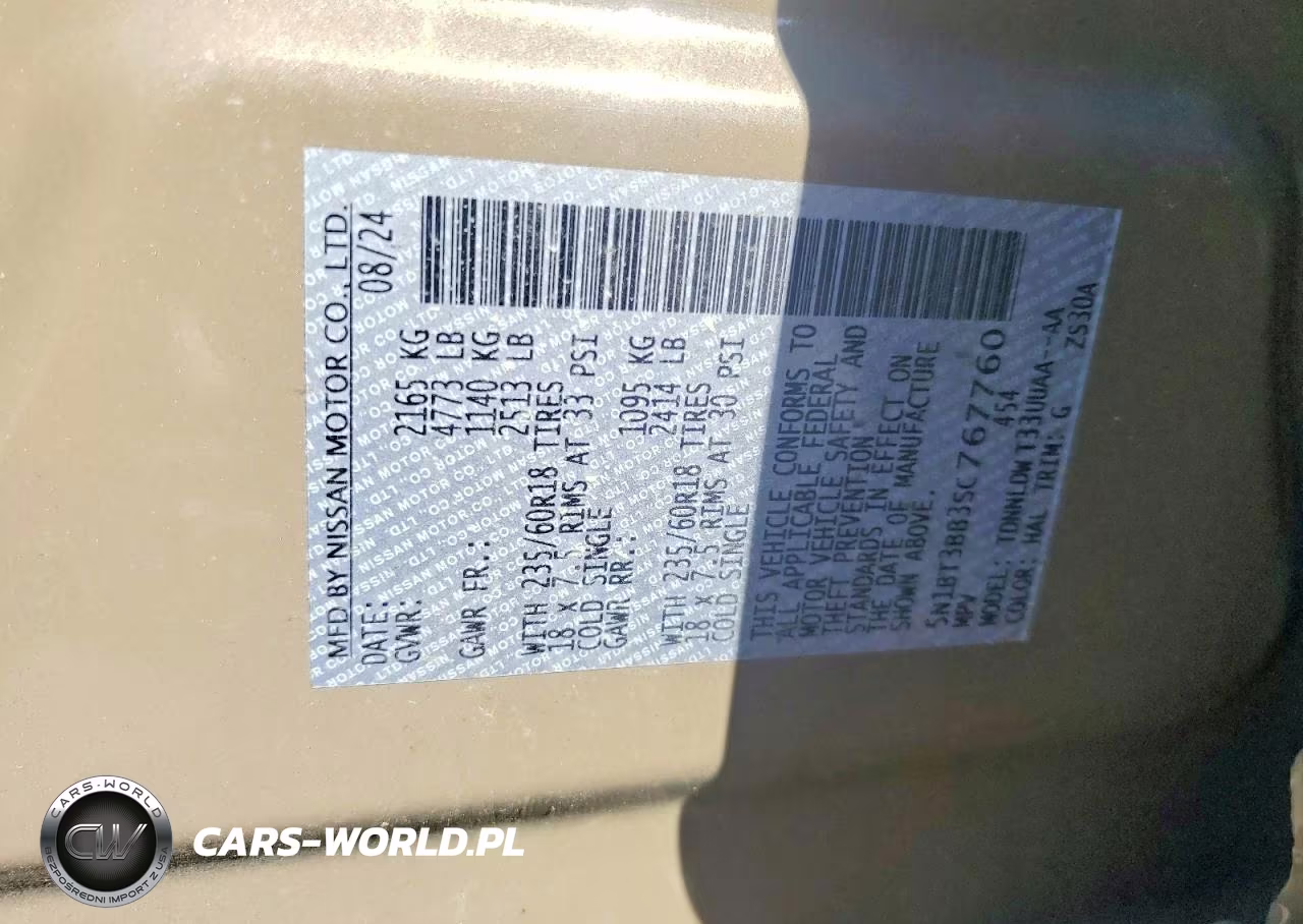2025 Nissan Rogue Sv VIN:5N1BT3BB3SC767760 - 14