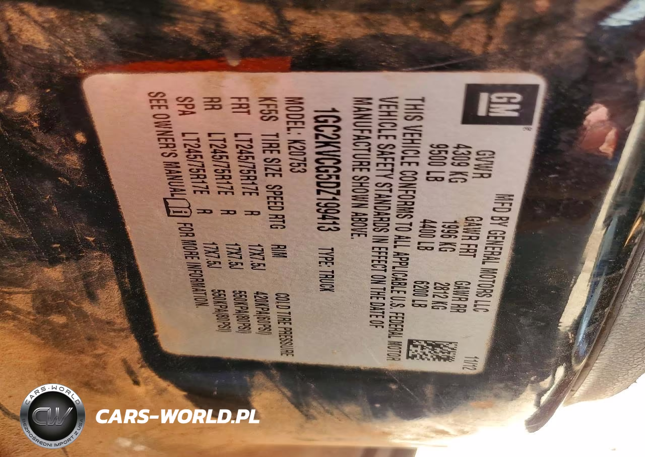 2013 Chevrolet Silverado K2500 Heavy Duty VIN:1GC2KVCG5DZ199413 - 13