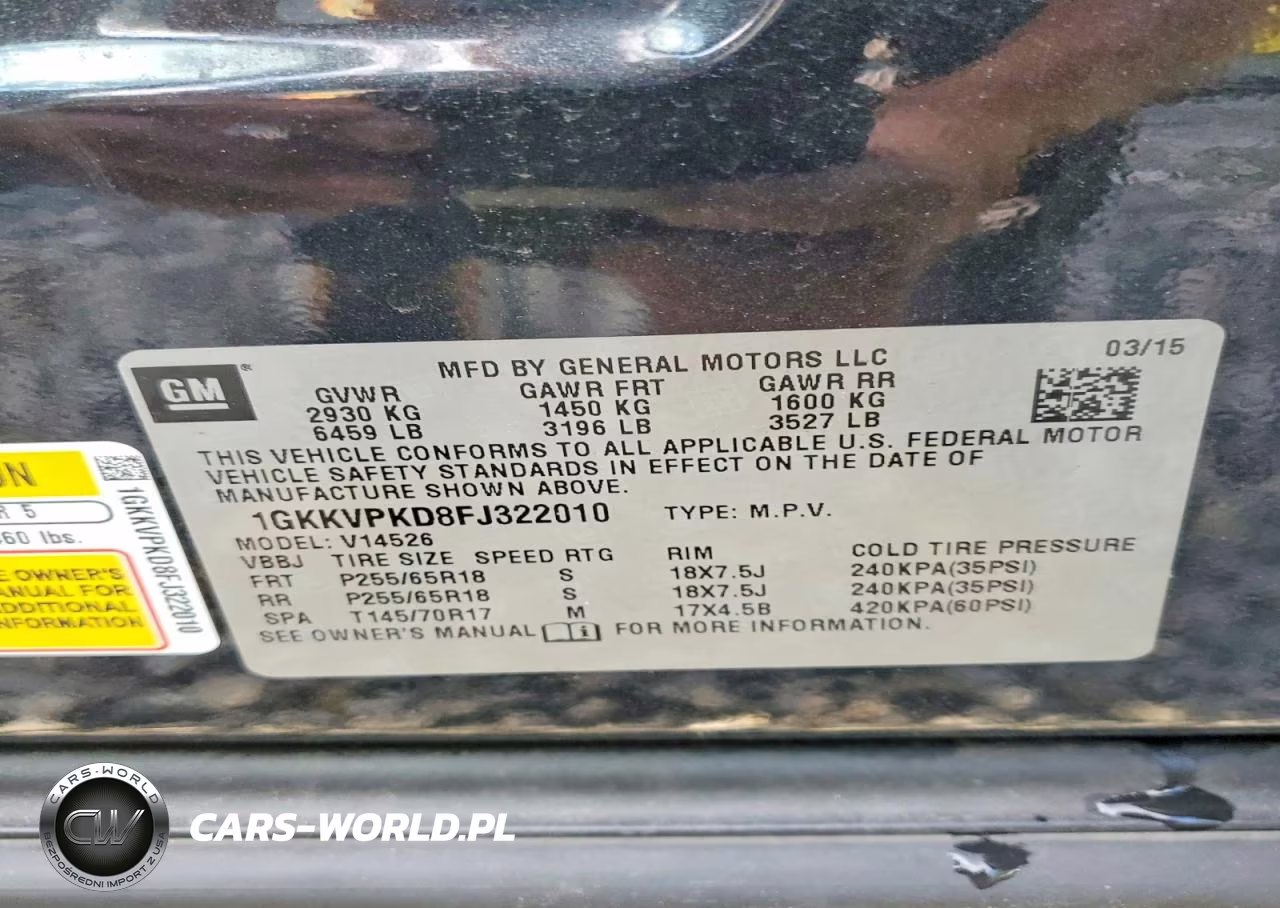 2015 GMC Acadia Sle VIN:1GKKVPKD8FJ322010 - 13