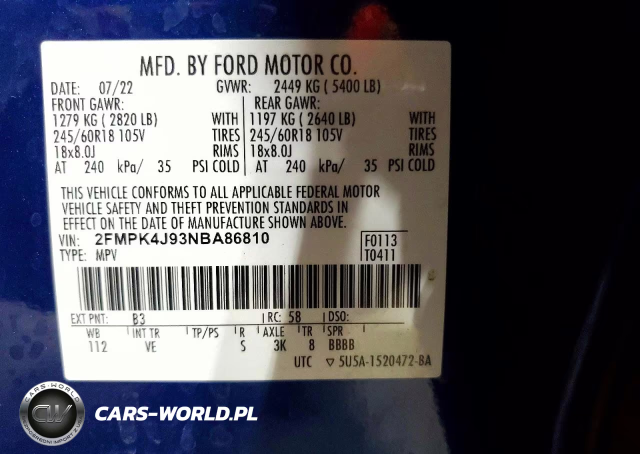 2022 Ford Edge Sel VIN:2FMPK4J93NBA86810 - 13