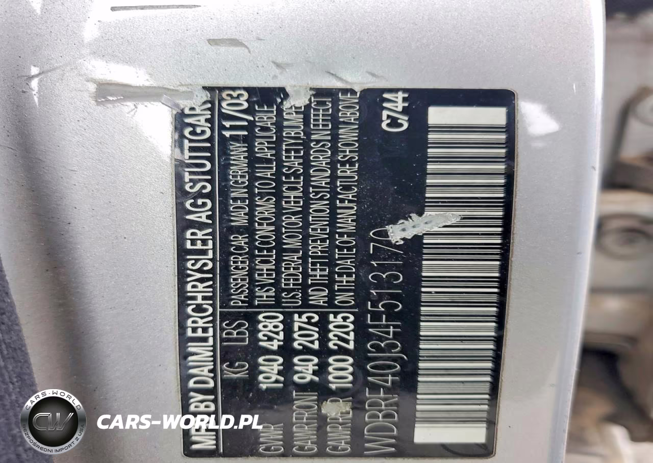 2004 Mercedes-Benz C 230K Sport Sedan VIN:WDBRF40J34F513170 - 12