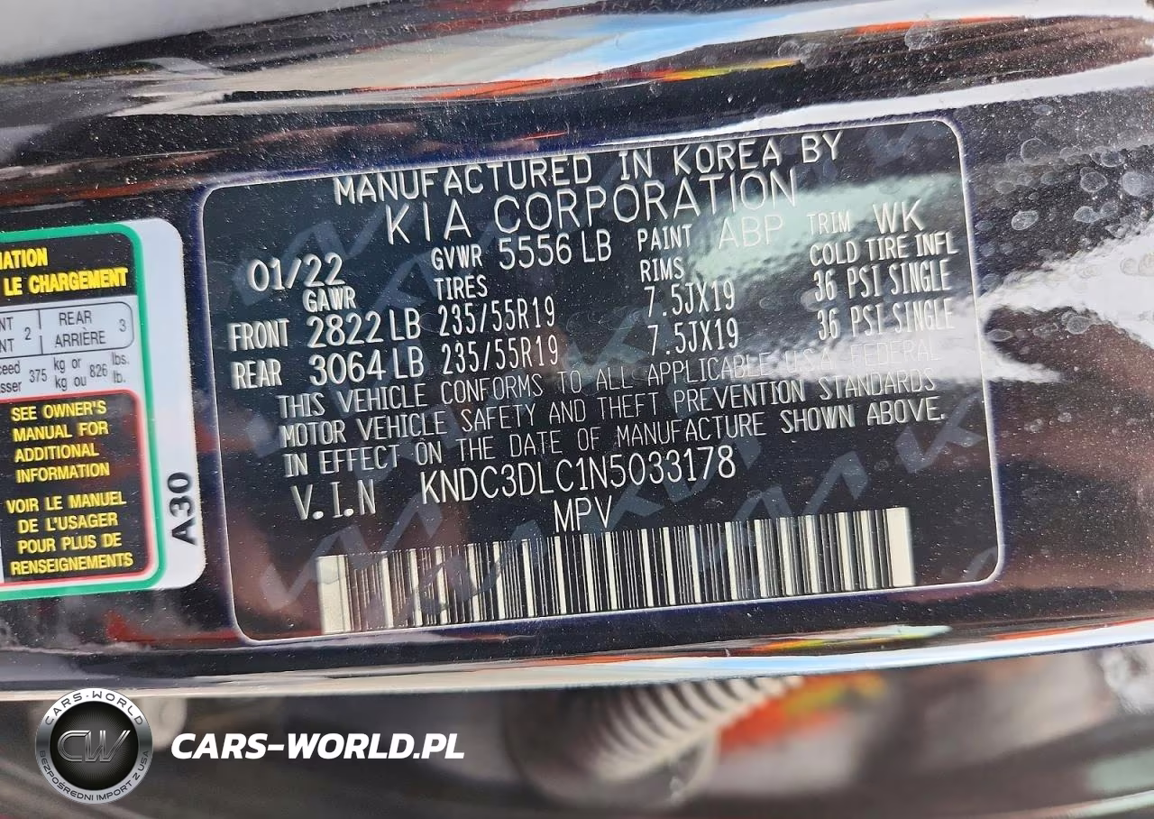 2022 Kia Ev6 Wind VIN:KNDC3DLC1N5033178 - 13