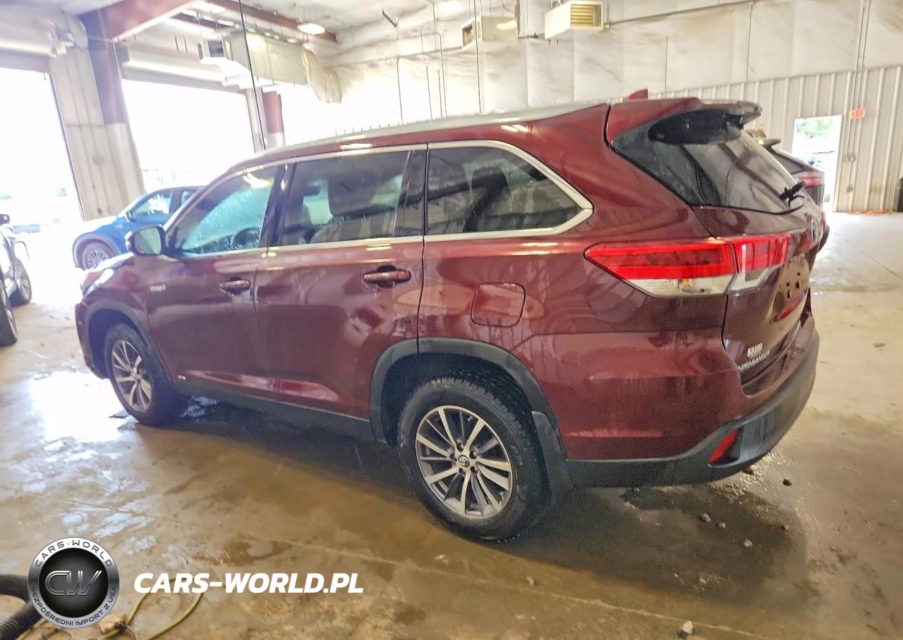 2019 Toyota Highlander Hybrid Xle VIN:5TDJGRFH1KS063612 - 2