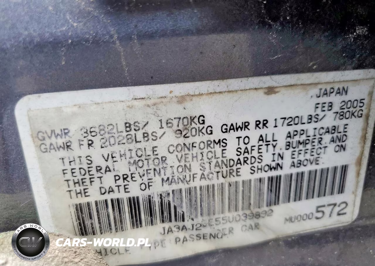2005 Mitsubishi Lancer Es VIN:JA3AJ26E55U039892 - 13