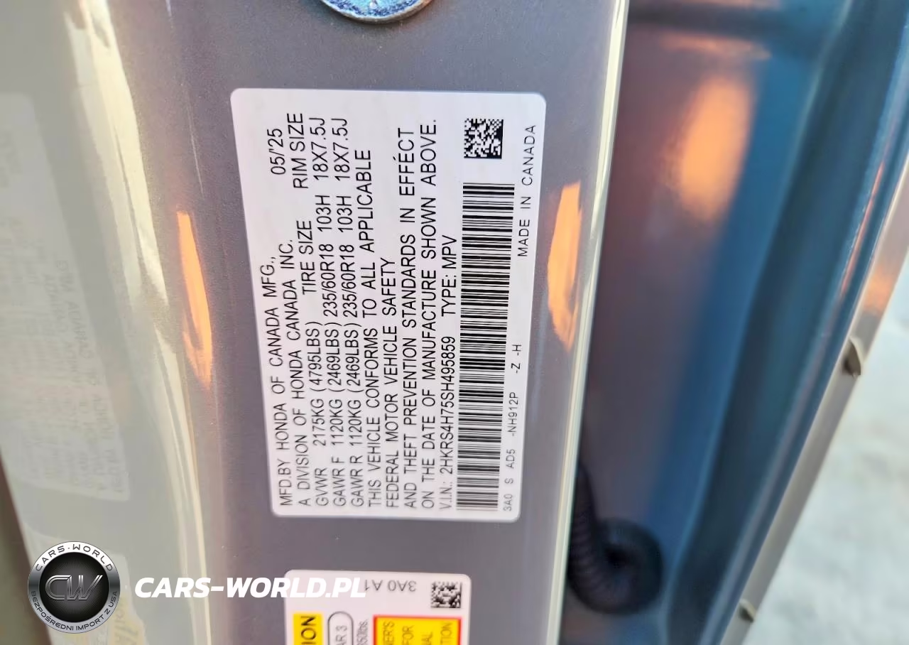2025 Honda Cr-V Exl VIN:2HKRS4H75SH495859 - 14