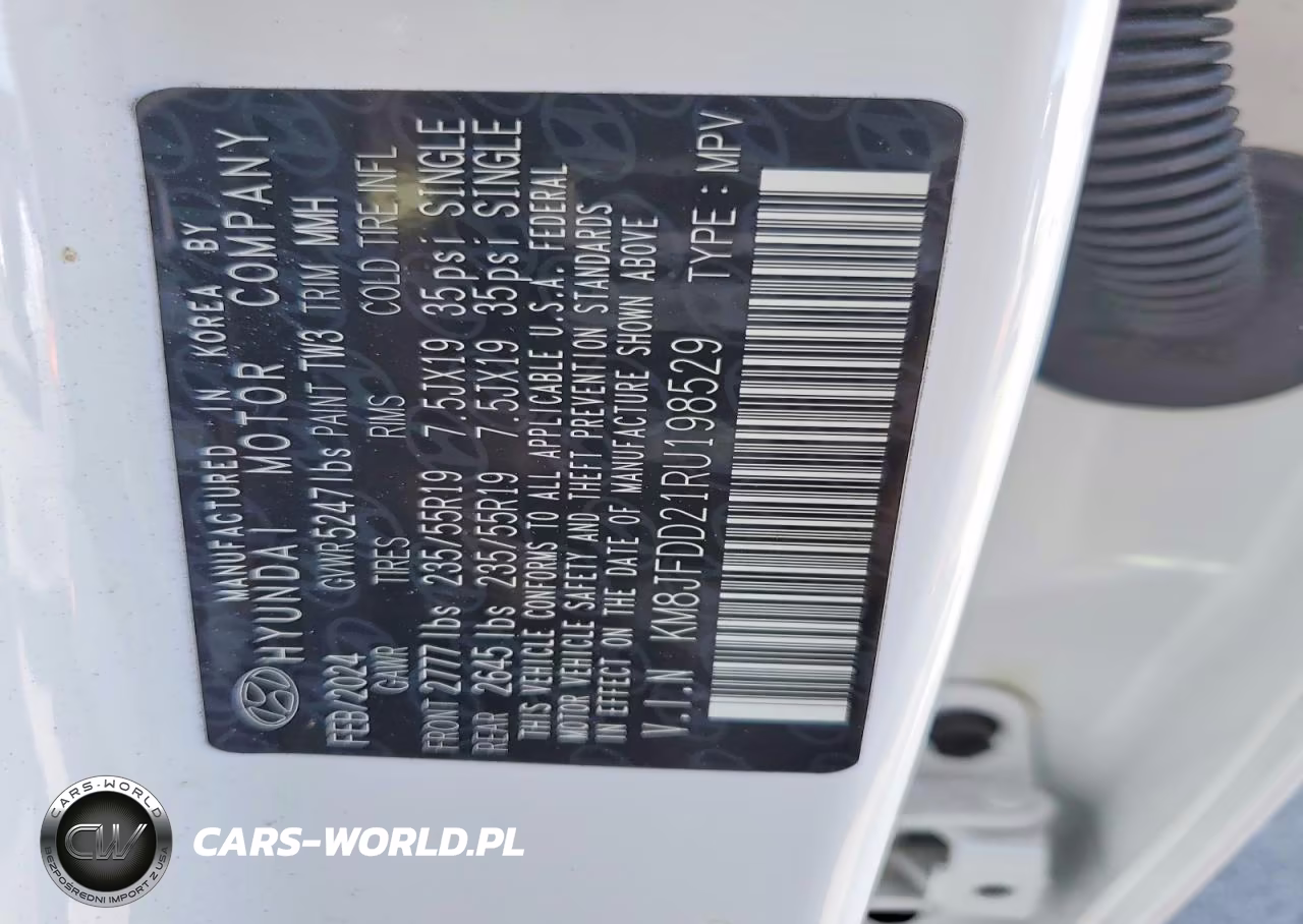 2024 Hyundai Tucson Limited VIN:KM8JFDD21RU198529 - 14