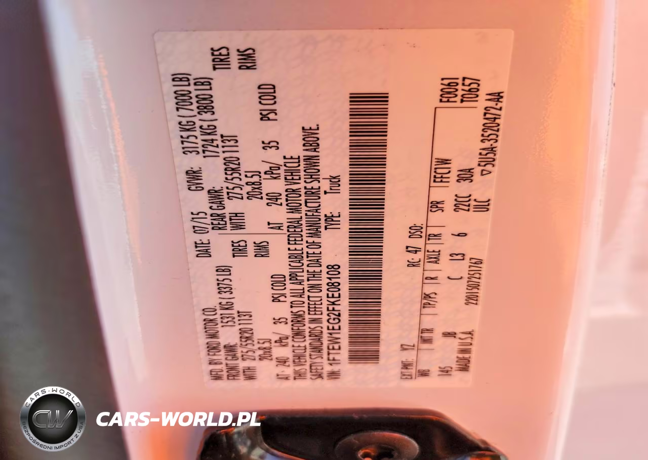 2015 Ford F150 Supercrew VIN:1FTEW1EG2FKE08108 - 13