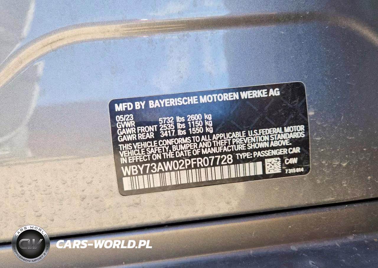 2023 BMW I4 Edrive 40 VIN:WBY73AW02PFR07728 - 13