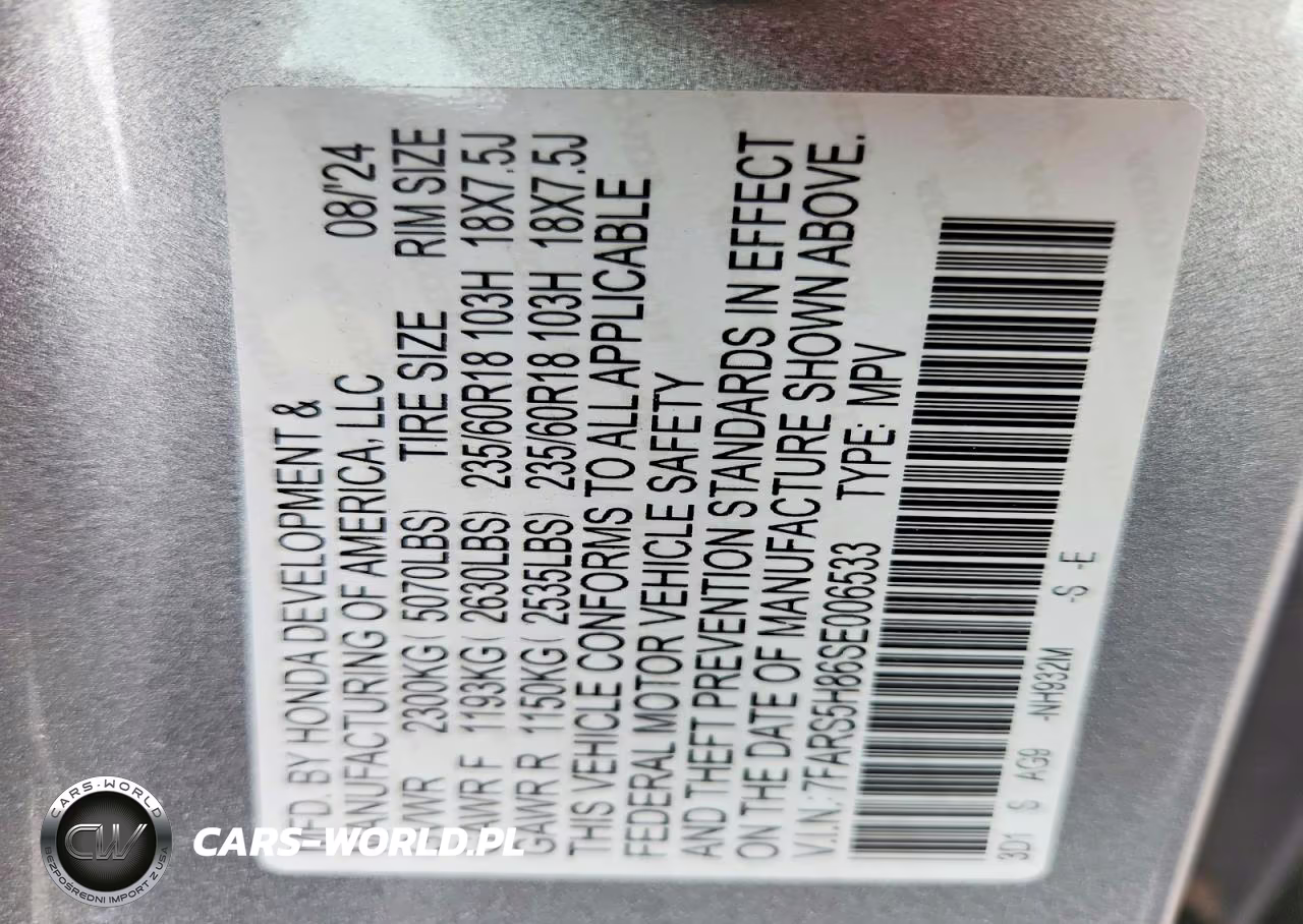 2025 Honda Cr-V Sport-L VIN:7FARS5H86SE006533 - 13