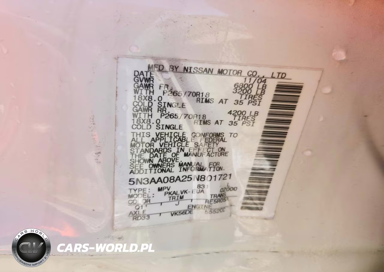 2005 Infiniti Qx56 Base VIN:5N3AA08A25N801721 - 14