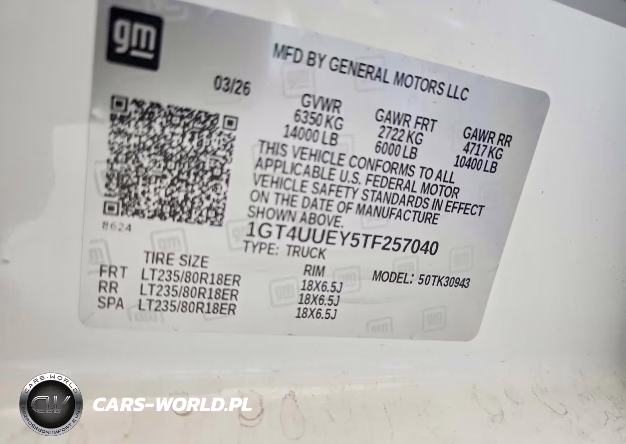 2026 GMC Sierra K3500 Slt VIN:1GT4UUEY5TF257040 - 12