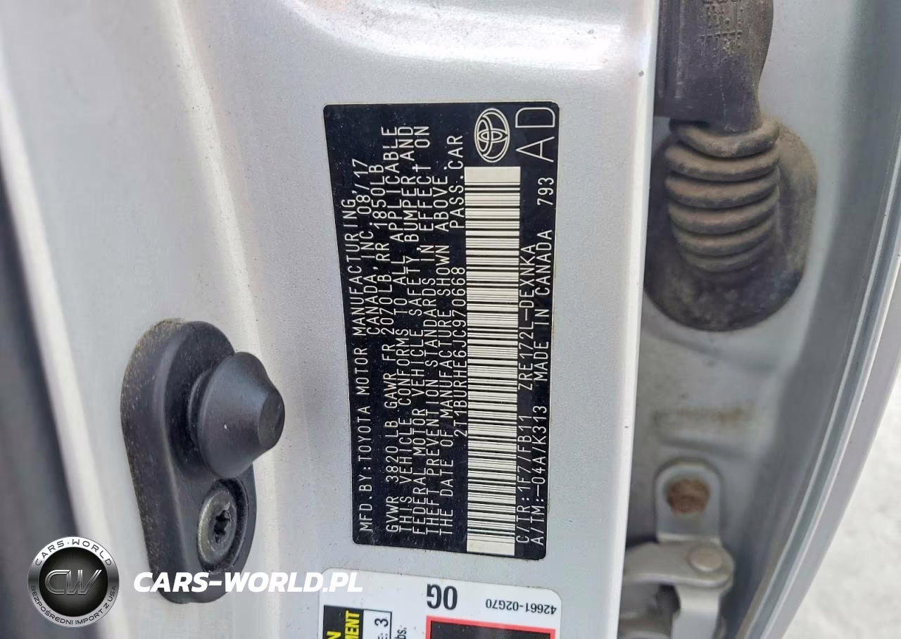 2018 Toyota Corolla Le VIN:2T1BURHE6JC970668 - 13