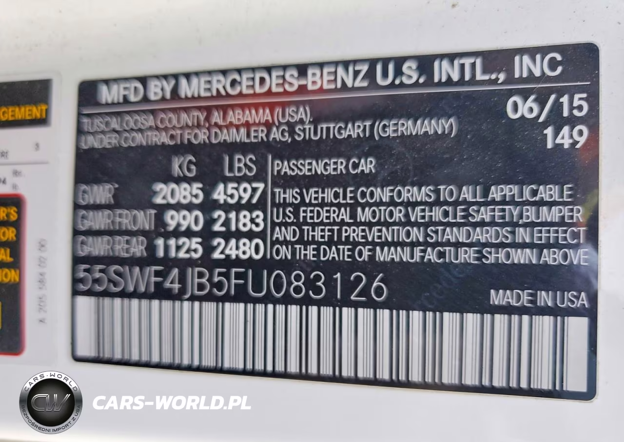 2015 Mercedes-Benz C 300 VIN:55SWF4JB5FU083126 - 12