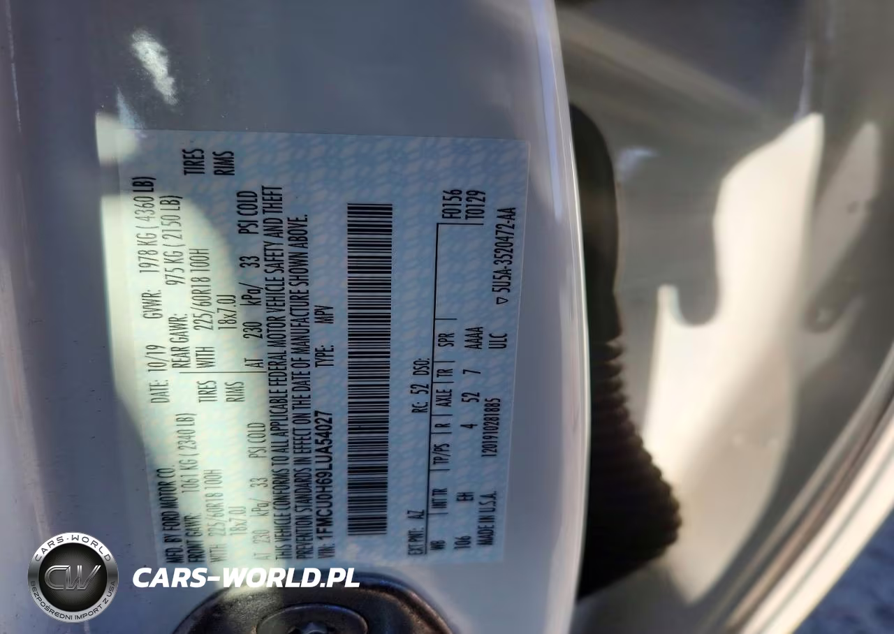 2020 Ford Escape Sel VIN:1FMCU0H69LUA54027 - 12