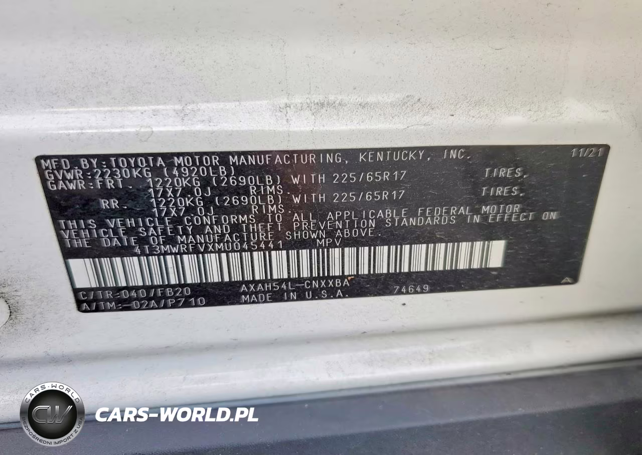 2021 Toyota Rav4 Le VIN:4T3MWRFVXMU045441 - 13