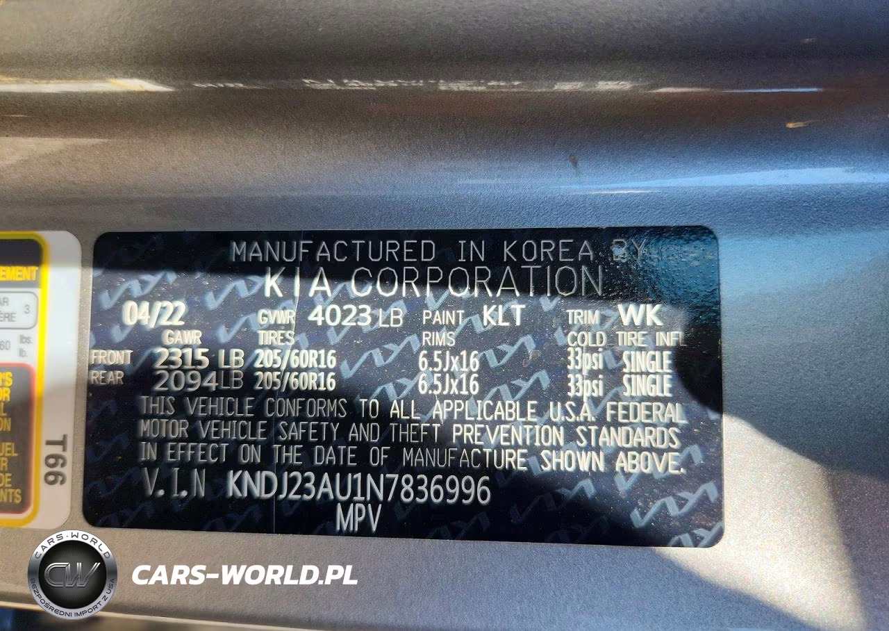 2022 Kia Soul Lx VIN:KNDJ23AU1N7836996 - 13