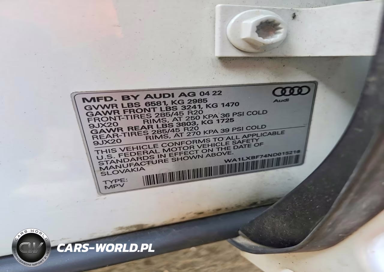 2022 Audi Q7 Premium Plus VIN:WA1LXBF74ND015216 - 14