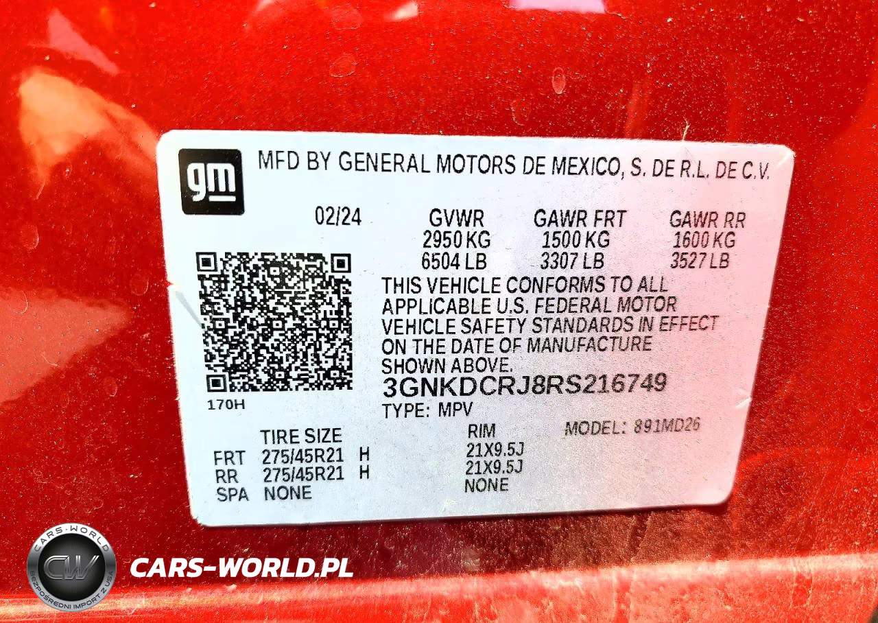 2024 Chevrolet Blazer Rs VIN:3GNKDCRJ8RS216749 - 12