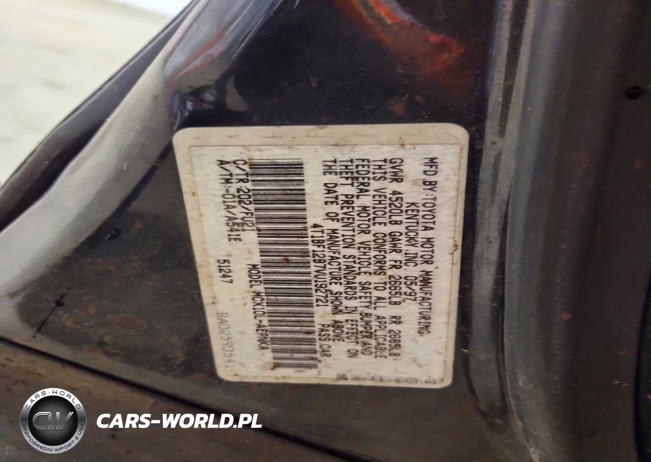 1997 Toyota Avalon Xl VIN:4T1BF12B7VU192721 - 12