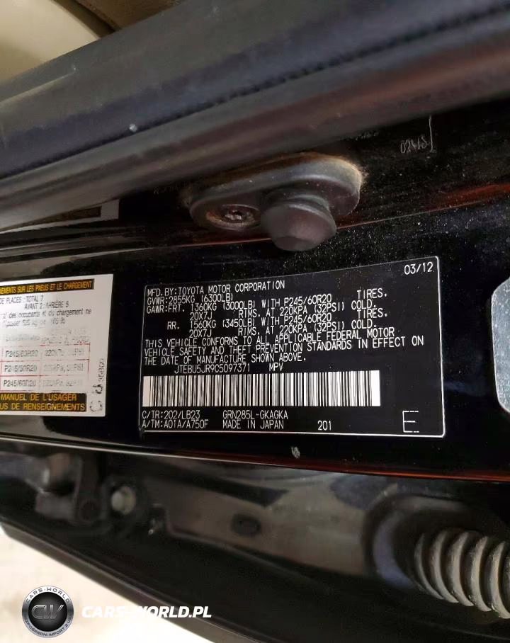 2012 Toyota 4Runner Limited VIN:JTEBU5JR9C5097371 - 14