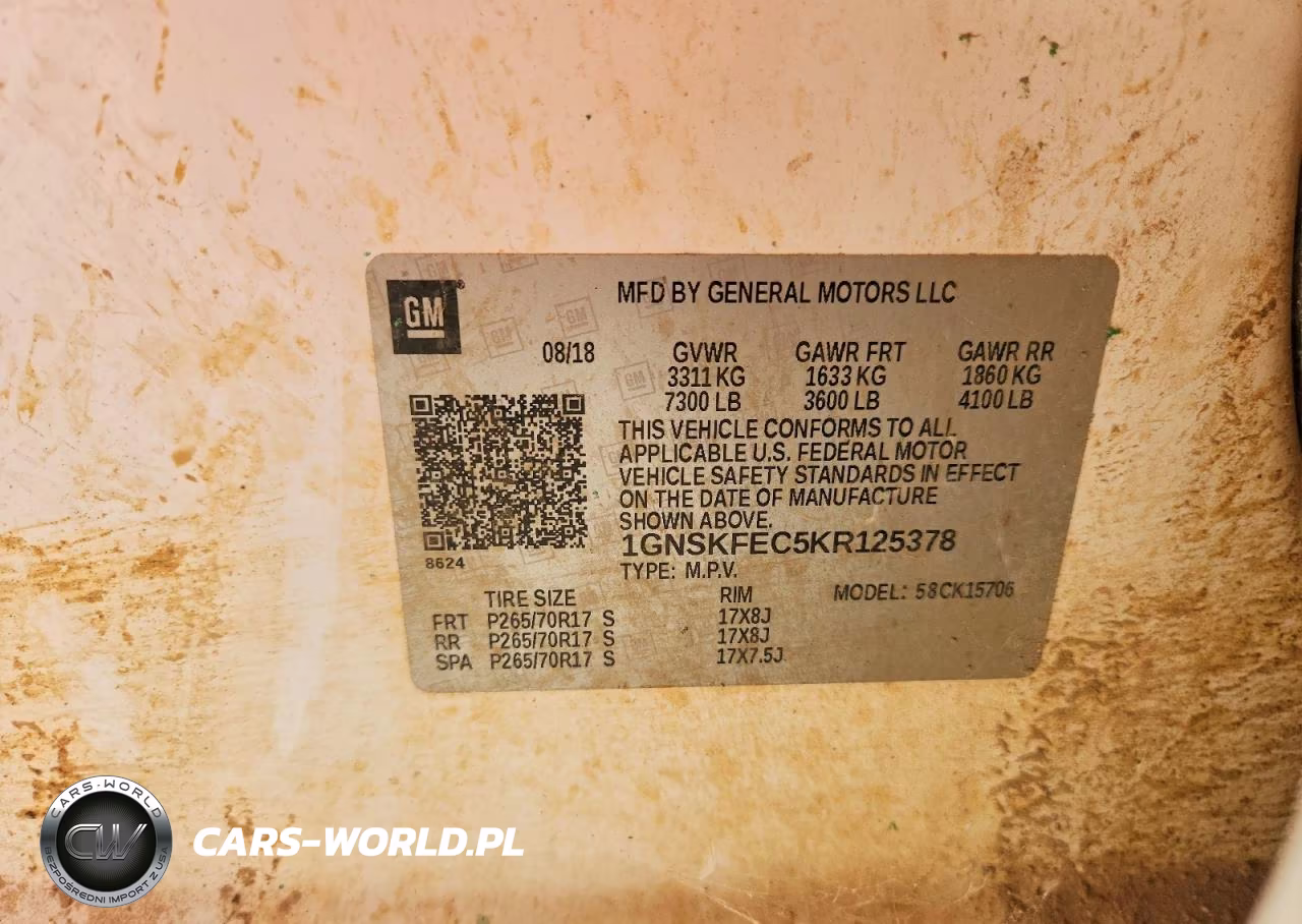 2019 Chevrolet Tahoe Special VIN:1GNSKFEC5KR125378 - 13