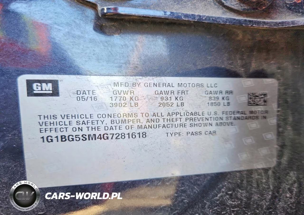 2016 Chevrolet Cruze Premier VIN:1G1BG5SM4G7281618 - 12