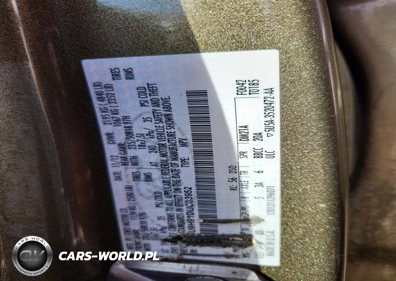 2013 Ford Escape Sel VIN:1FMCU9H91DUC03952 - 12