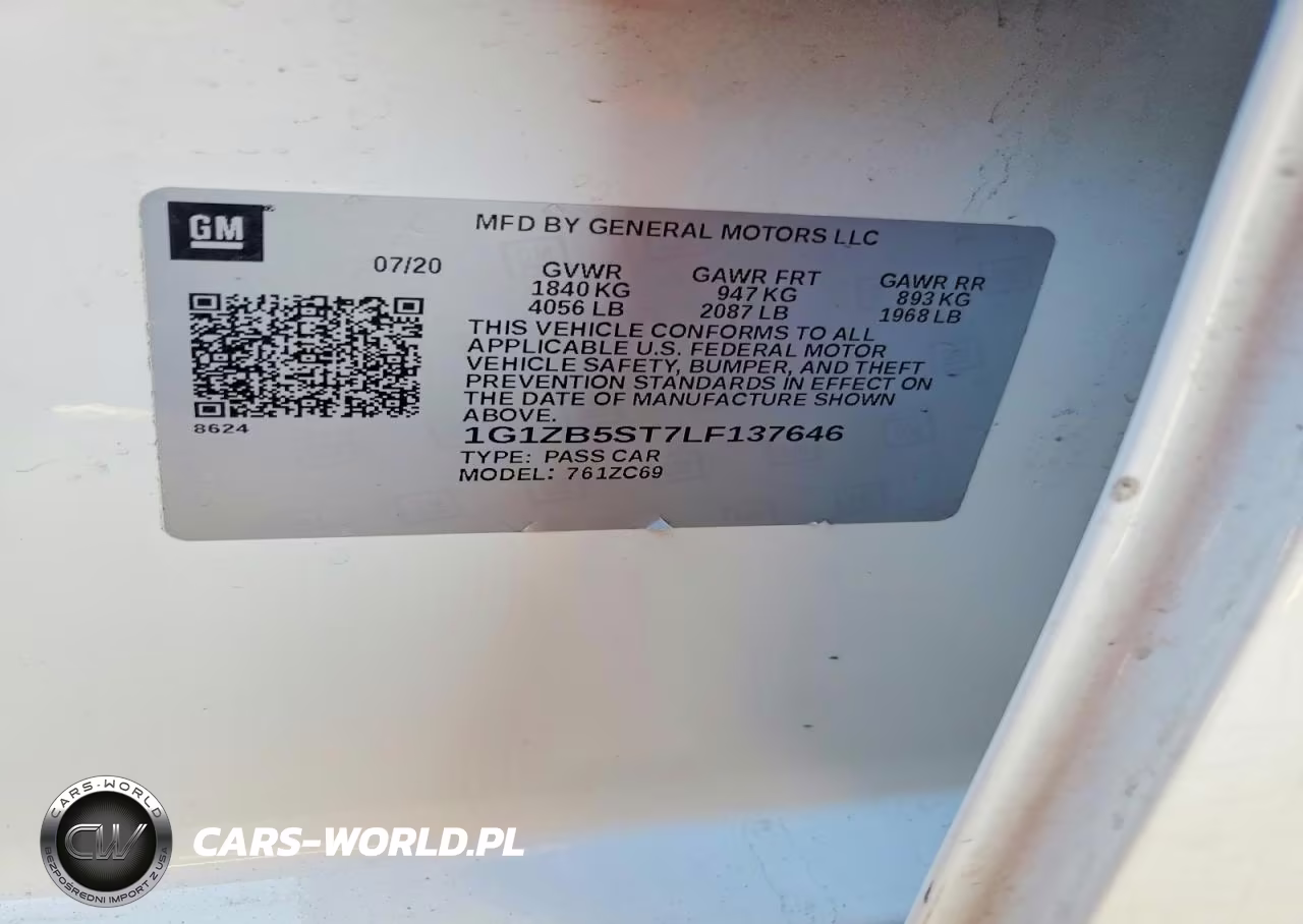 2020 Chevrolet Malibu Ls VIN:1G1ZB5ST7LF137646 - 12
