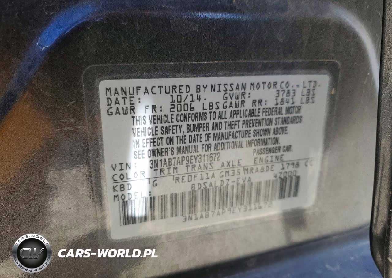 2014 Nissan Sentra Sv VIN:3N1AB7AP9EY311672 - 12