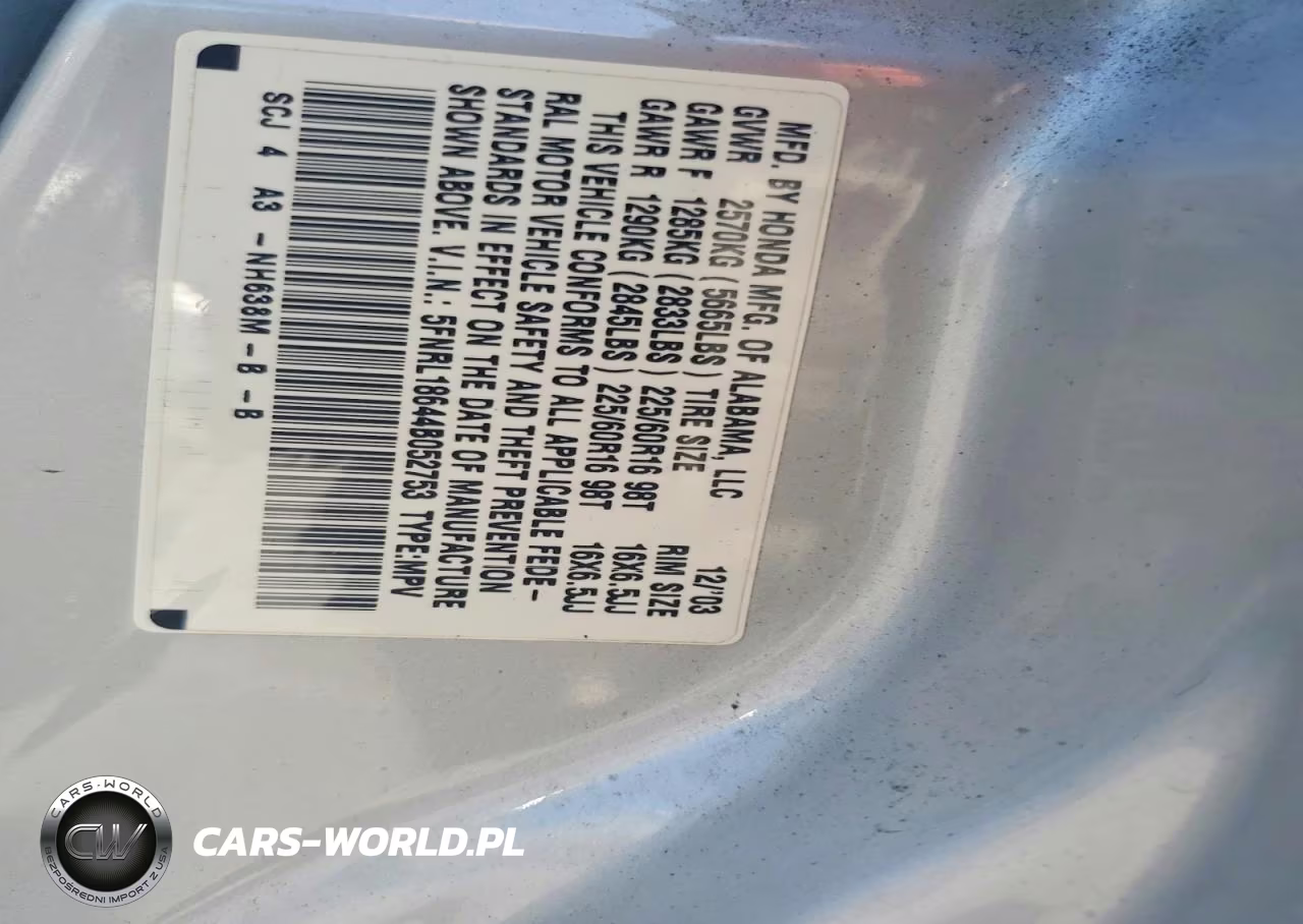 2004 Honda Odyssey Ex VIN:5FNRL18644B052753 - 14