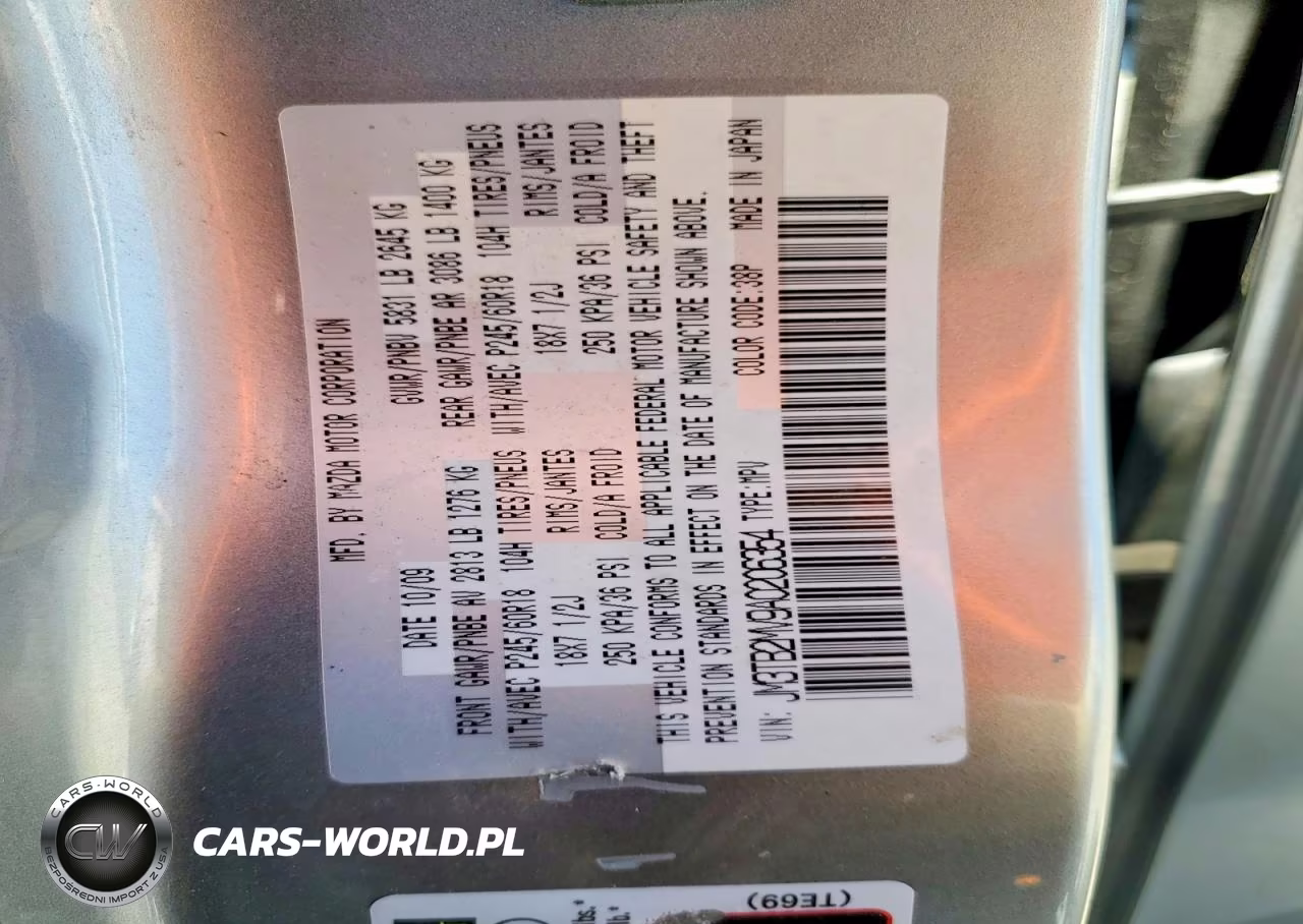 2010 Mazda Cx-9 VIN:JM3TB2MV9A0206354 - 13
