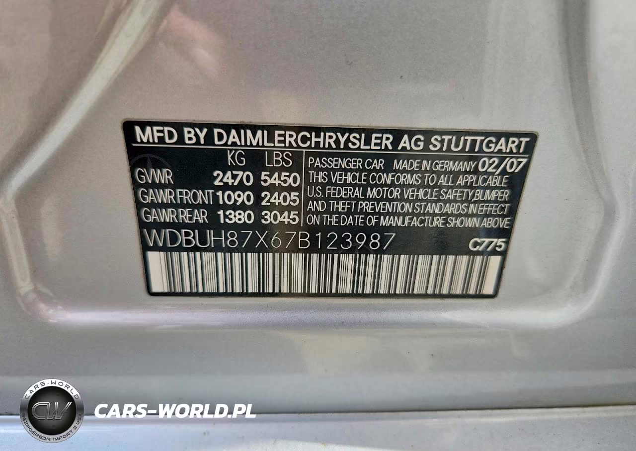 2007 Mercedes-Benz E 350 4Matic Wagon VIN:WDBUH87X67B123987 - 12